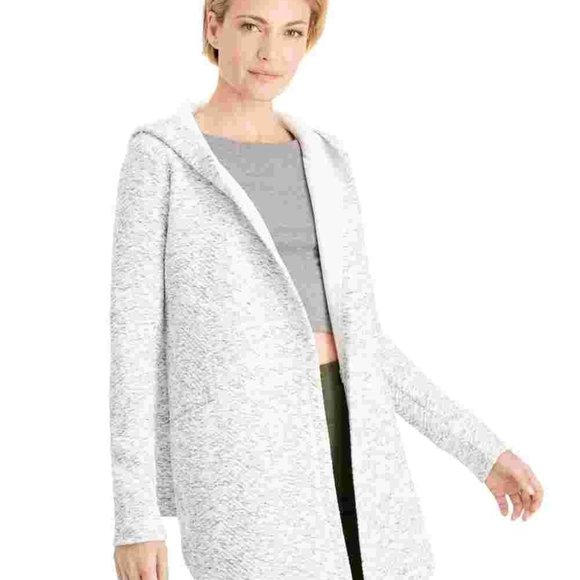 Ideology Tops - Ideology Open Front Jacket Hooded Wrap Gray XS Pockets NWT $69